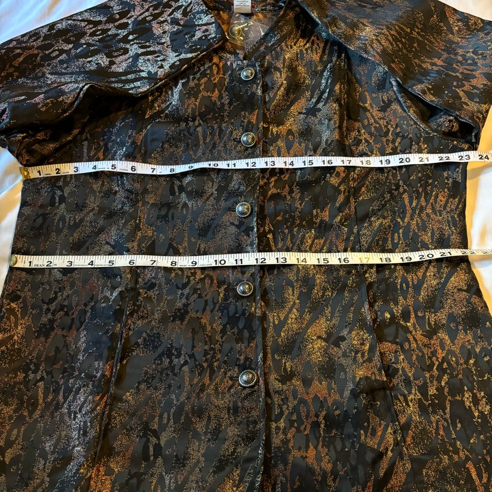 Tudor Court NWOT Jacquard Animal Print Tapestry Lightweight Jacket Size Large - Picture 5 of 8